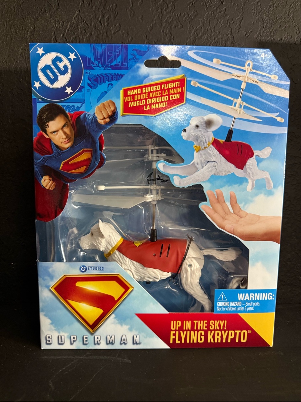 DC Comics, Superman Up in the Sky! Flying Krypto Dog New In Box